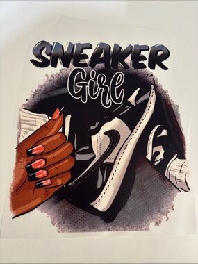 IRON ON —SNEAKER GIRL